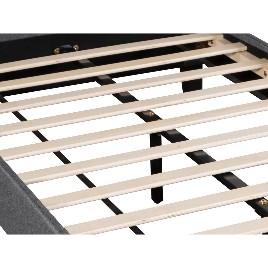 Blane King Single Bed Frame - Dark Grey