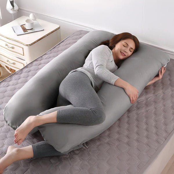 Pregnancy Maternity Pillow Support U-Shape - Grey