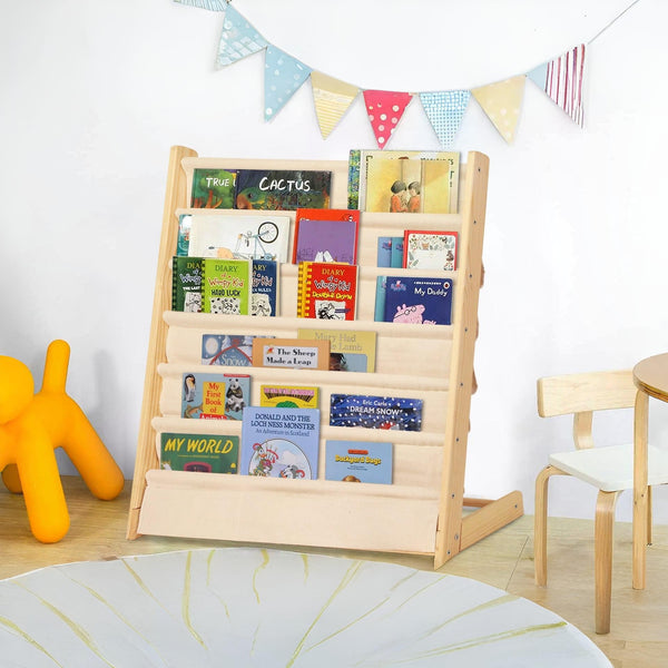 Mapam Wooden Kids Bookcase - Oak
