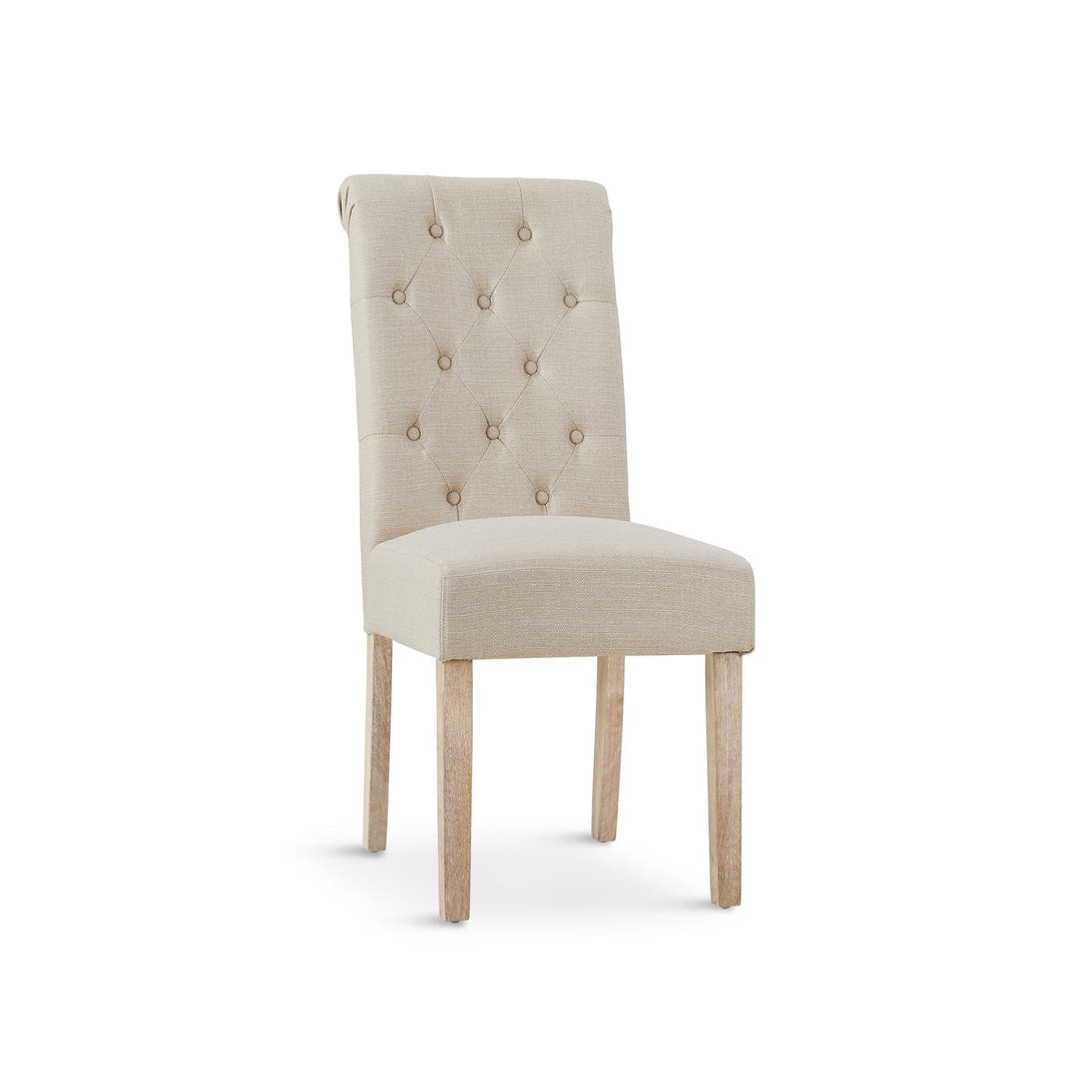 Zoey 6 Piece Upholstered Dining Chair - Beige