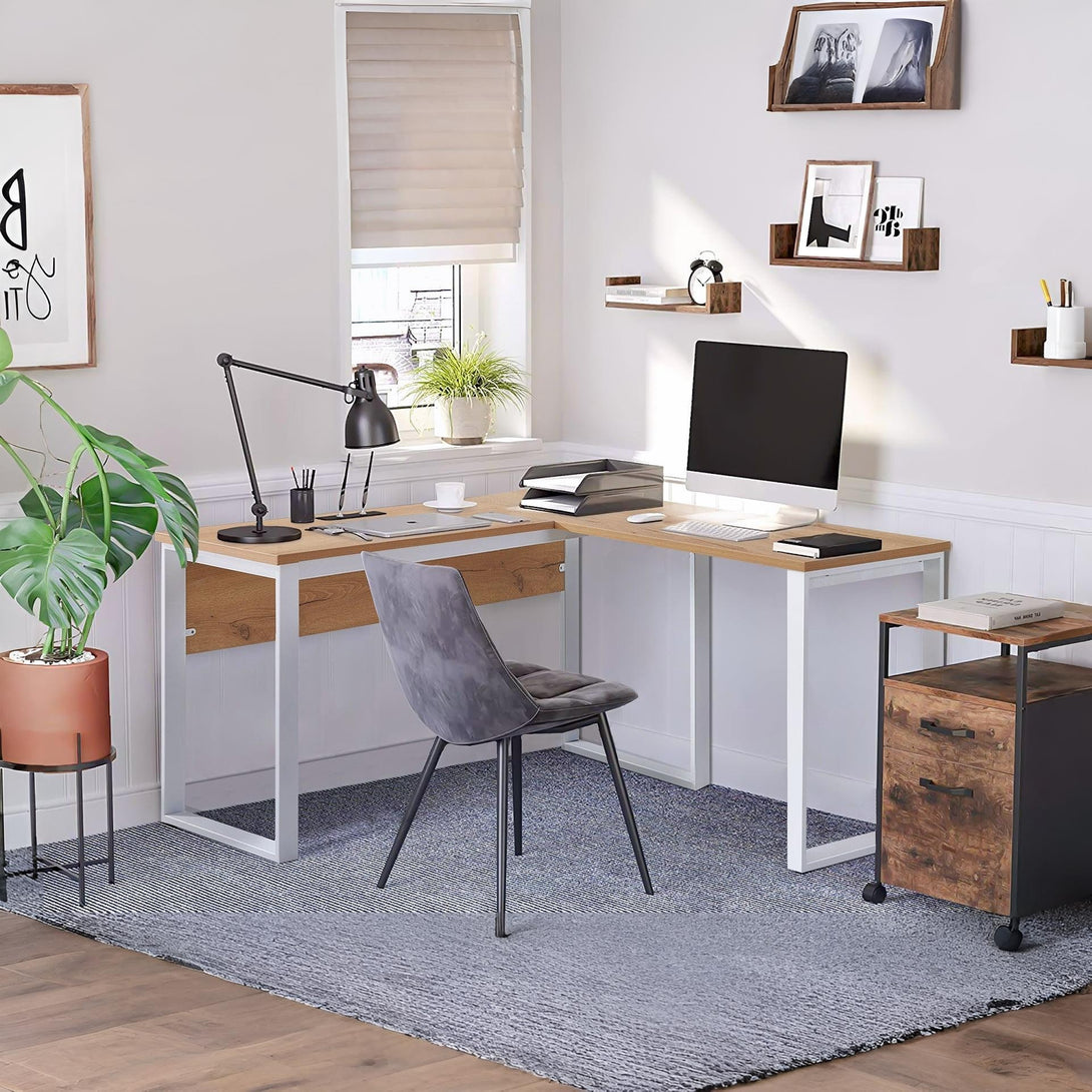 Nakia Computer Corner Desk - Oak