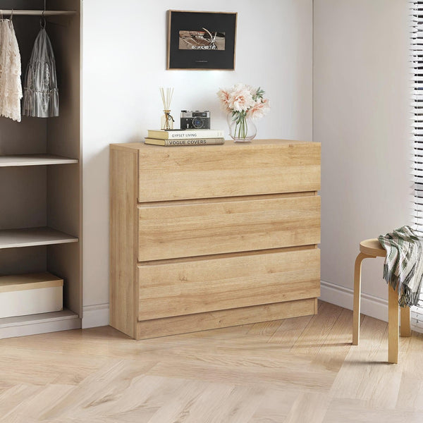 Harris 3 Drawers Tallboy - Oak