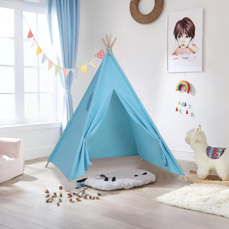 Leni Kids Teepee Play Tent Blue for Imaginative Play – Treasurebox