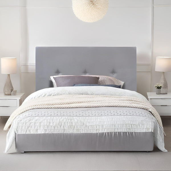 MORGAN Upholstered Headboard King Single - GREY