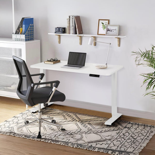 Bennie 140cm Dual Motor Electric Standing Desk - White