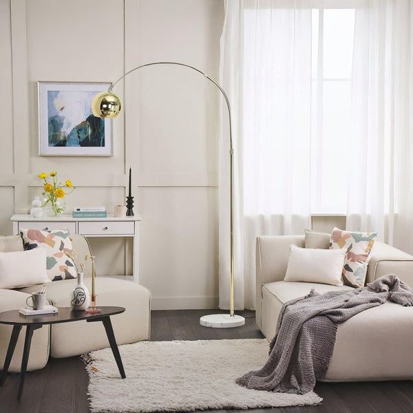 Lelta Arched Floor Lamp - Gold