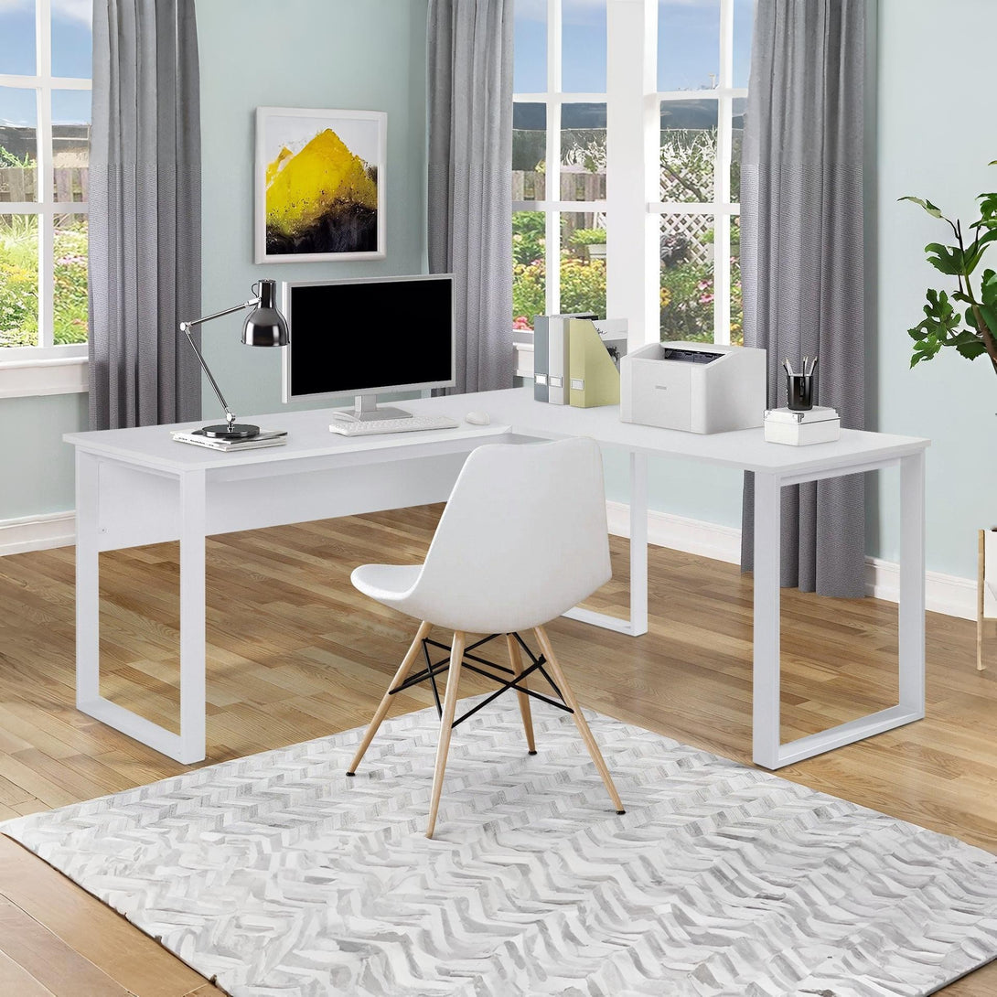Nakia Computer Corner Desk - White