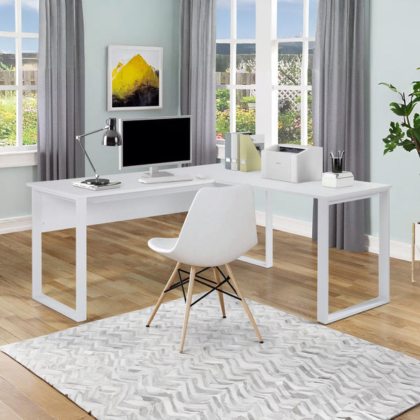 Nakia Computer Corner Desk - White