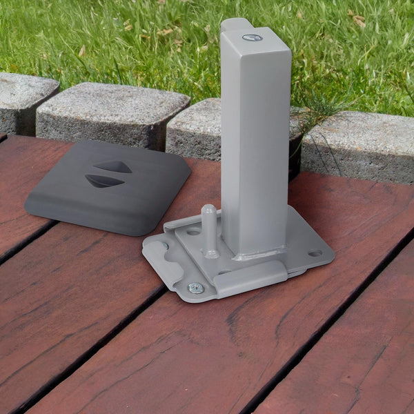 Outdoor Side Awning Floor Bracket with Cover