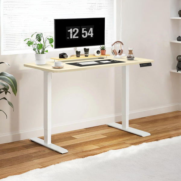 Bennie 120cm Dual Motor Electric Standing Desk - Beige