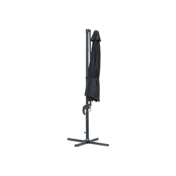 Toughout Totara Outdoor Cantilever Umbrella 3m - Black