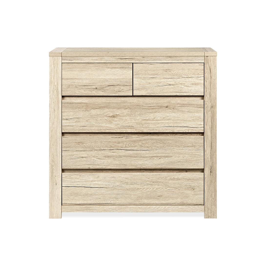 Borneo 5 Drawers Tallboy - Oak