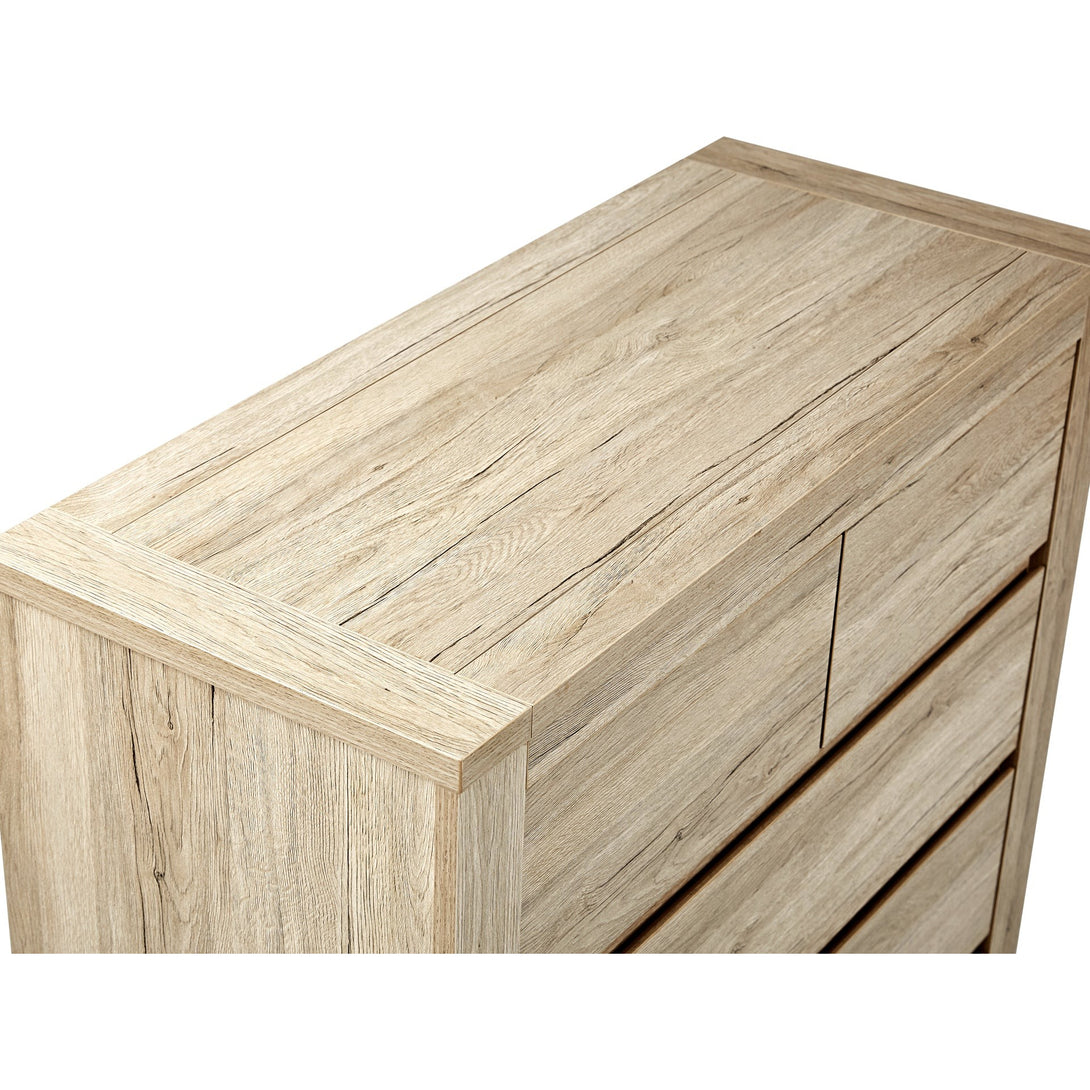 Borneo 5 Drawers Tallboy - Oak