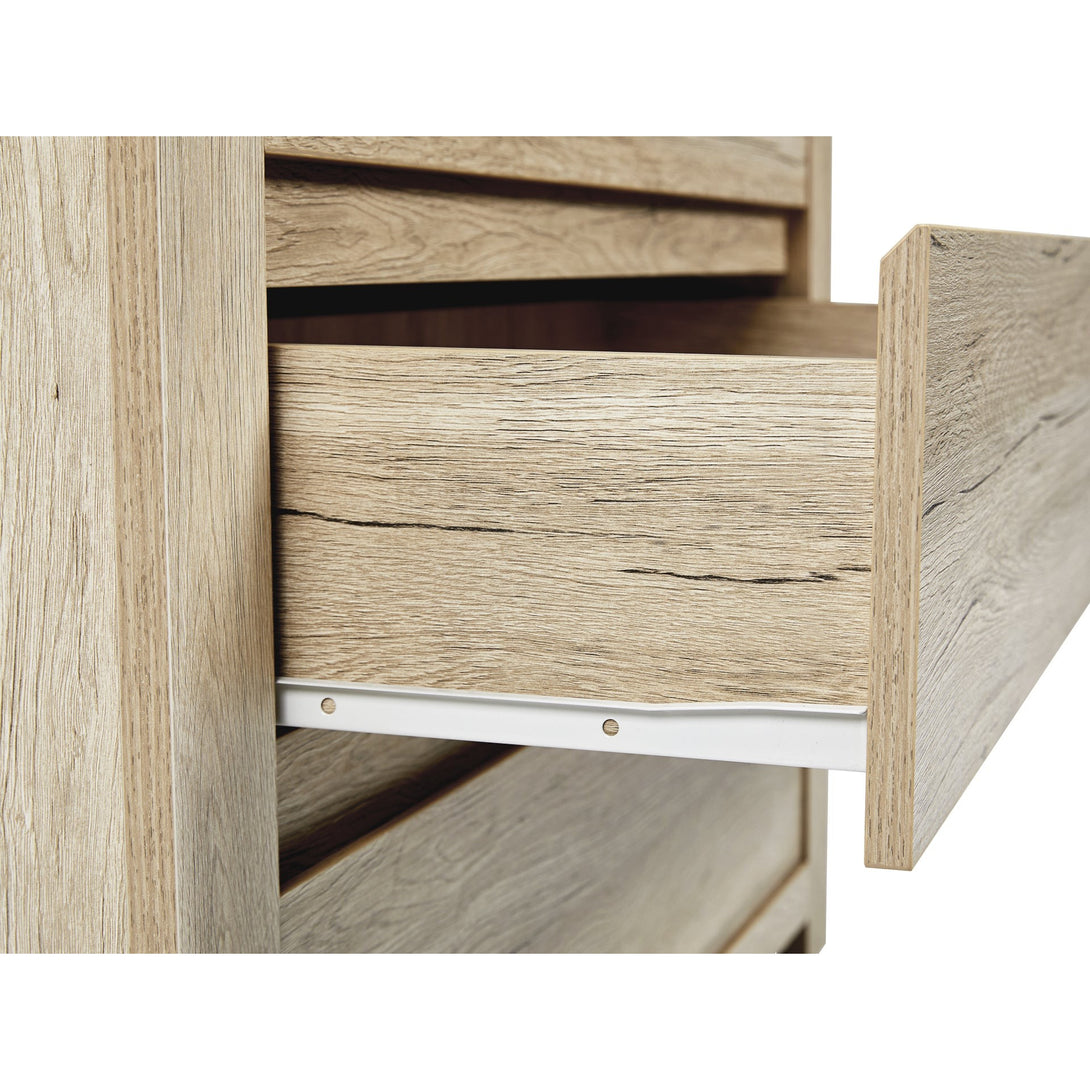 Borneo 5 Drawers Tallboy - Oak