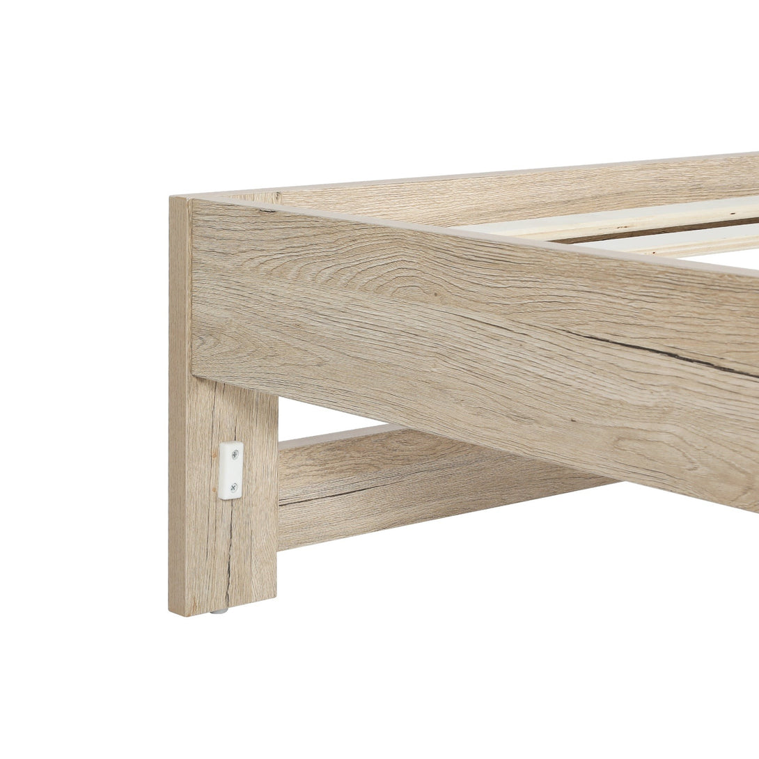 Borneo Queen Storage Bed - Oak