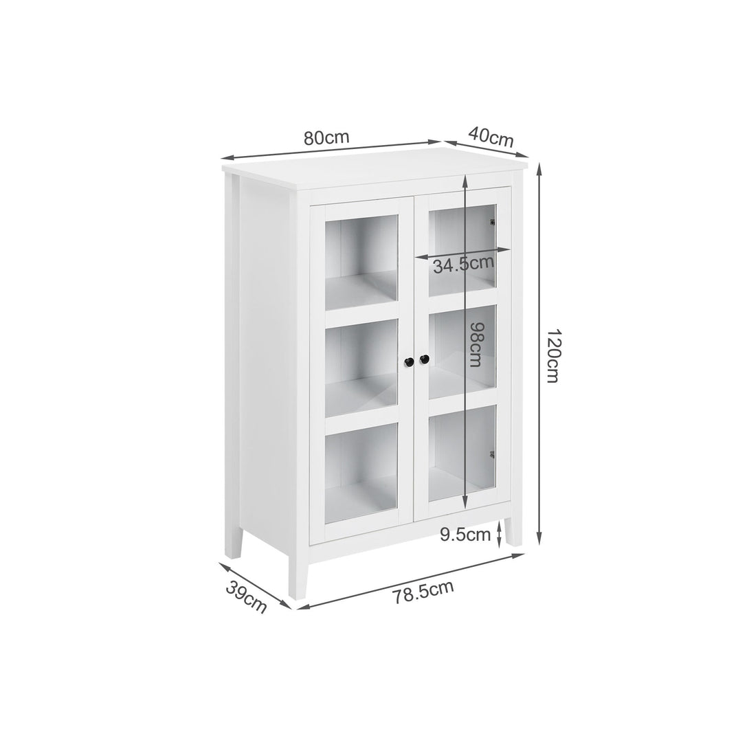 Congo Display Cabinet - White