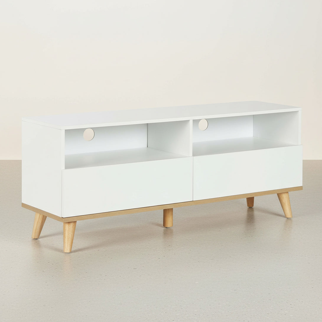 Hudson 1.3M Entertainment Unit - White 