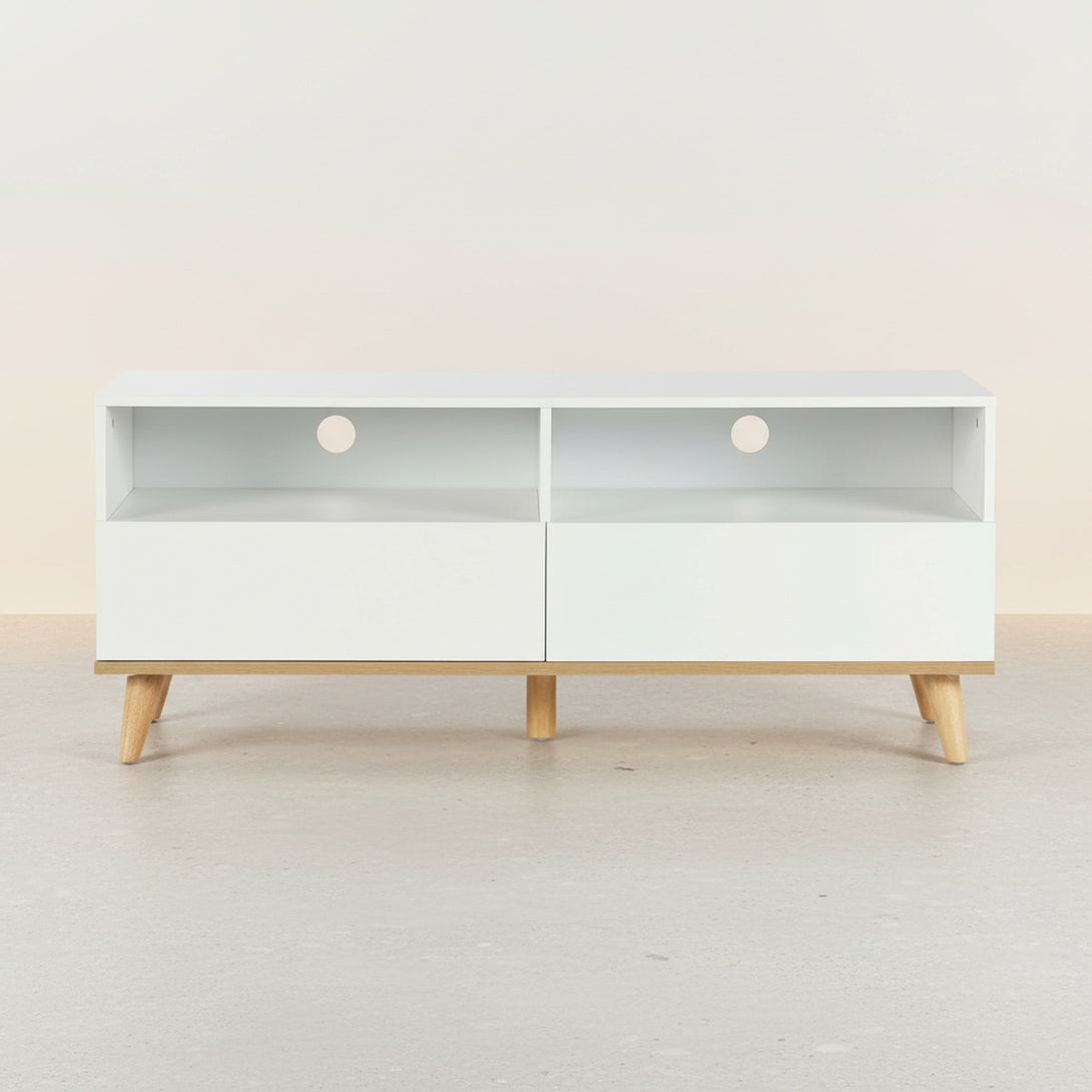 Hudson 1.3M Entertainment Unit - White 