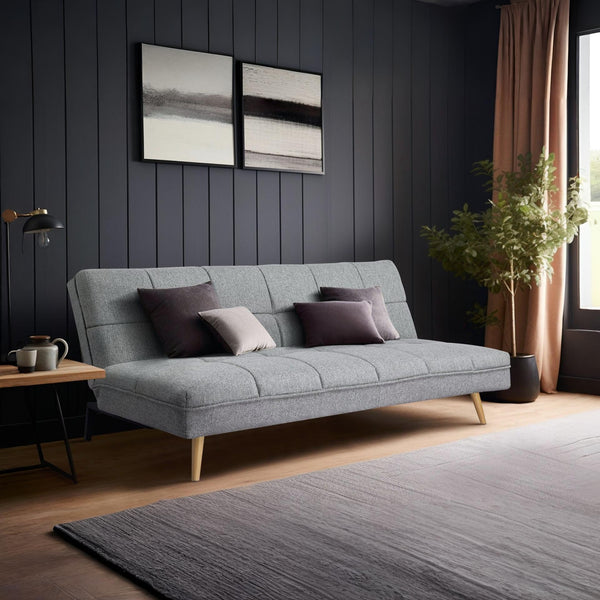Chile 3 Seater Sofa Bed - Light Grey