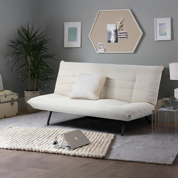 Bolivia 3 Seater Sofa Bed - White