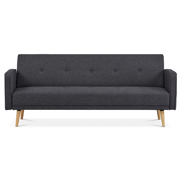 Jarrod 3 Seater Sofa Bed - Dark Grey