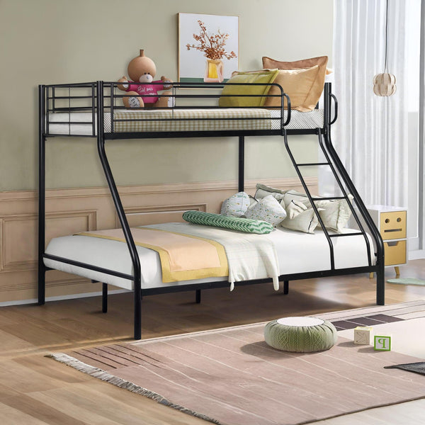 Dobson Metal Triple Bunk Bed - Black