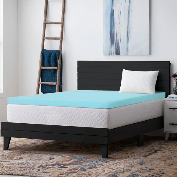 Comfort Plush Gel Memory Foam Mattress Topper - Queen