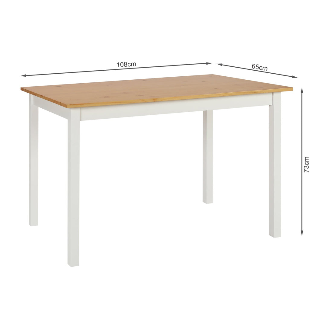 Palomo 5 Piece Dining Set - White