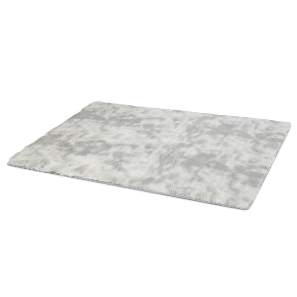 Thick Soft Shaggy Rug Light Grey 140x200cm