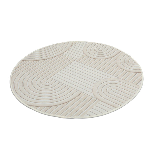Quality Waterproof Round Rug Design M 100cm