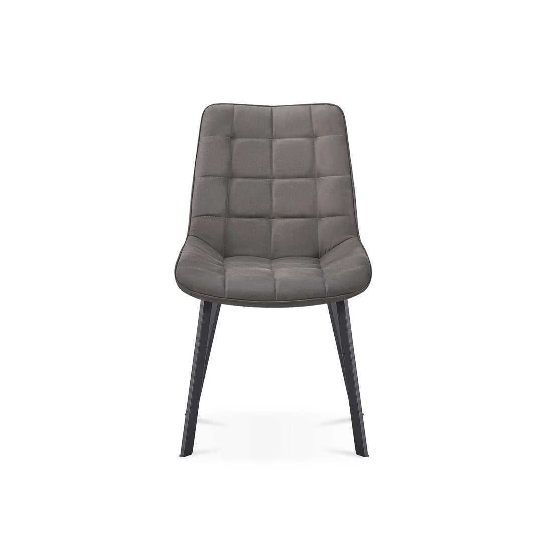 Nellie Dining Chair - Set Of 4 - Dark Grey + Black