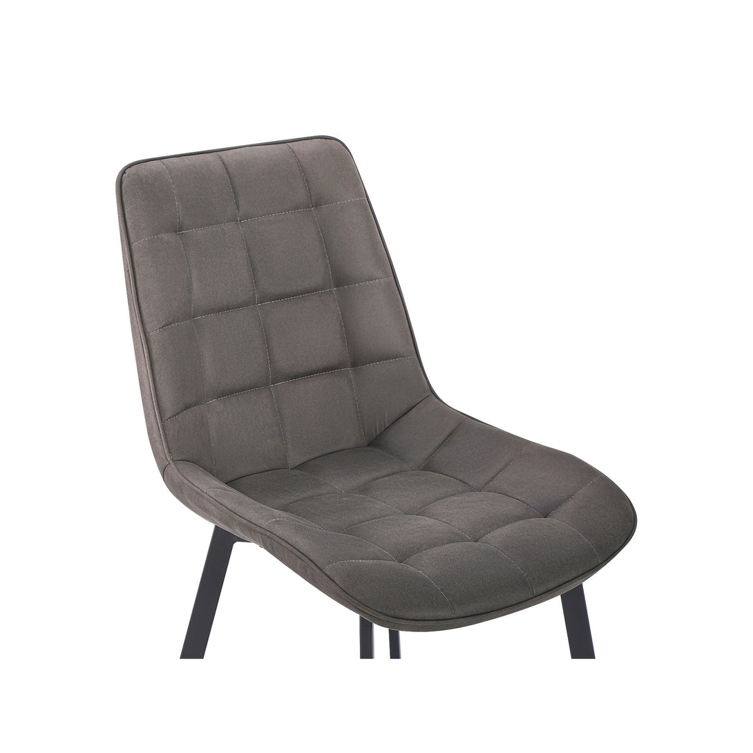 Nellie Dining Chair - Set Of 4 - Dark Grey + Black