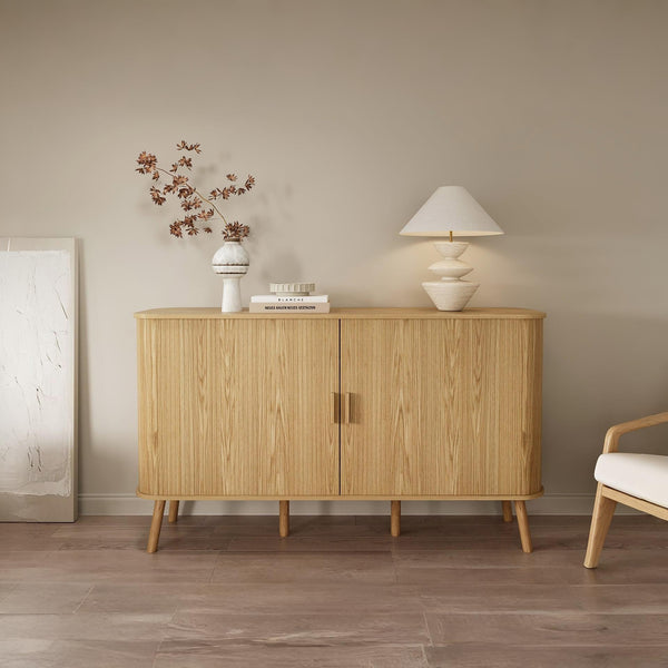 Atlantic 2 Door Sideboard Buffet Table - Natural