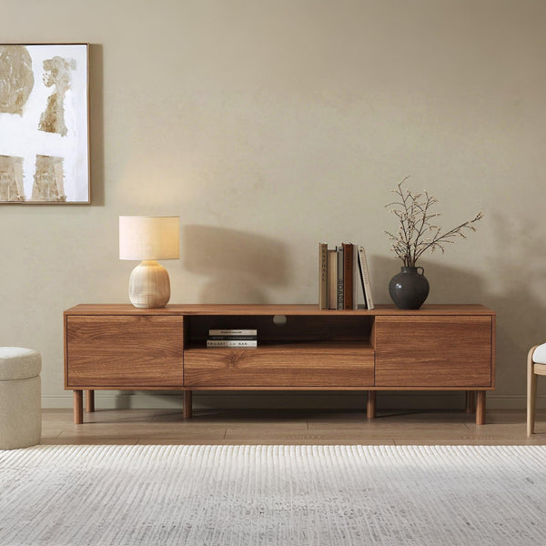 Custer 1.8m Entertainment Unit - Walnut