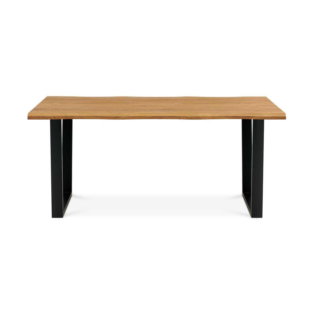 Bryce Dining Table 180 x 90cm - Oak + Black