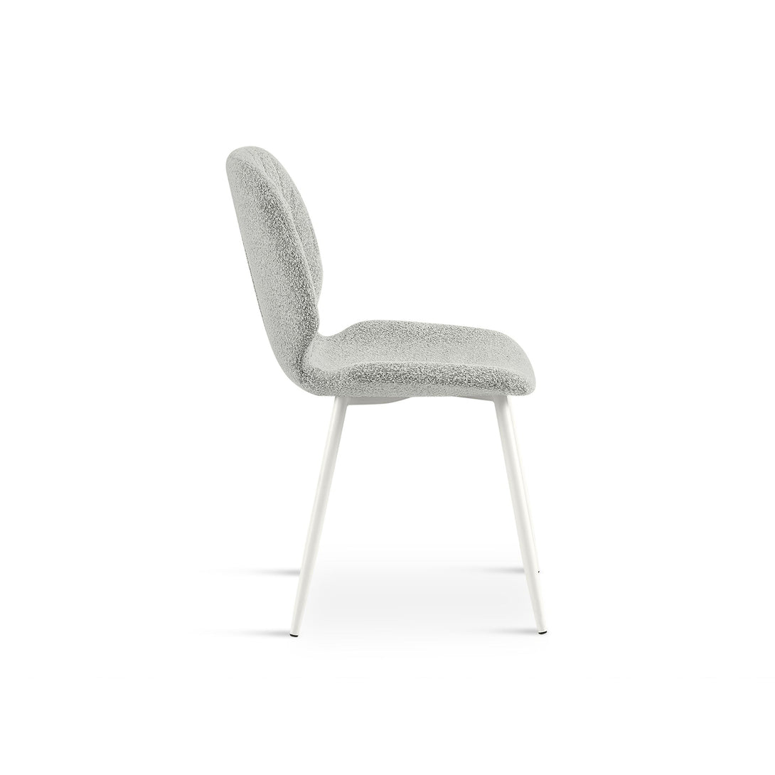 River Fabric Dining Chair - Set of 4 - Light Grey