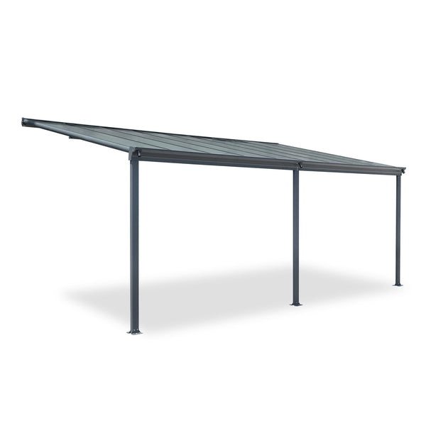 Toughout Patio Canopy Roof 4.96m x 3m - Charcoal Grey