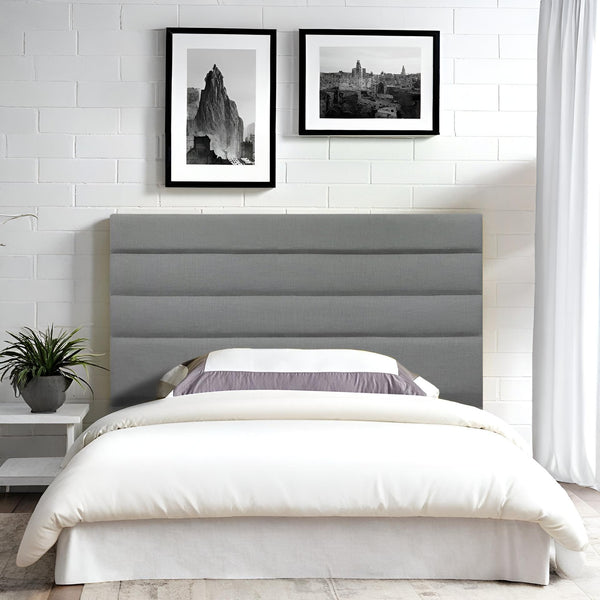 WENDY Upholstered Headboard Single - GREY