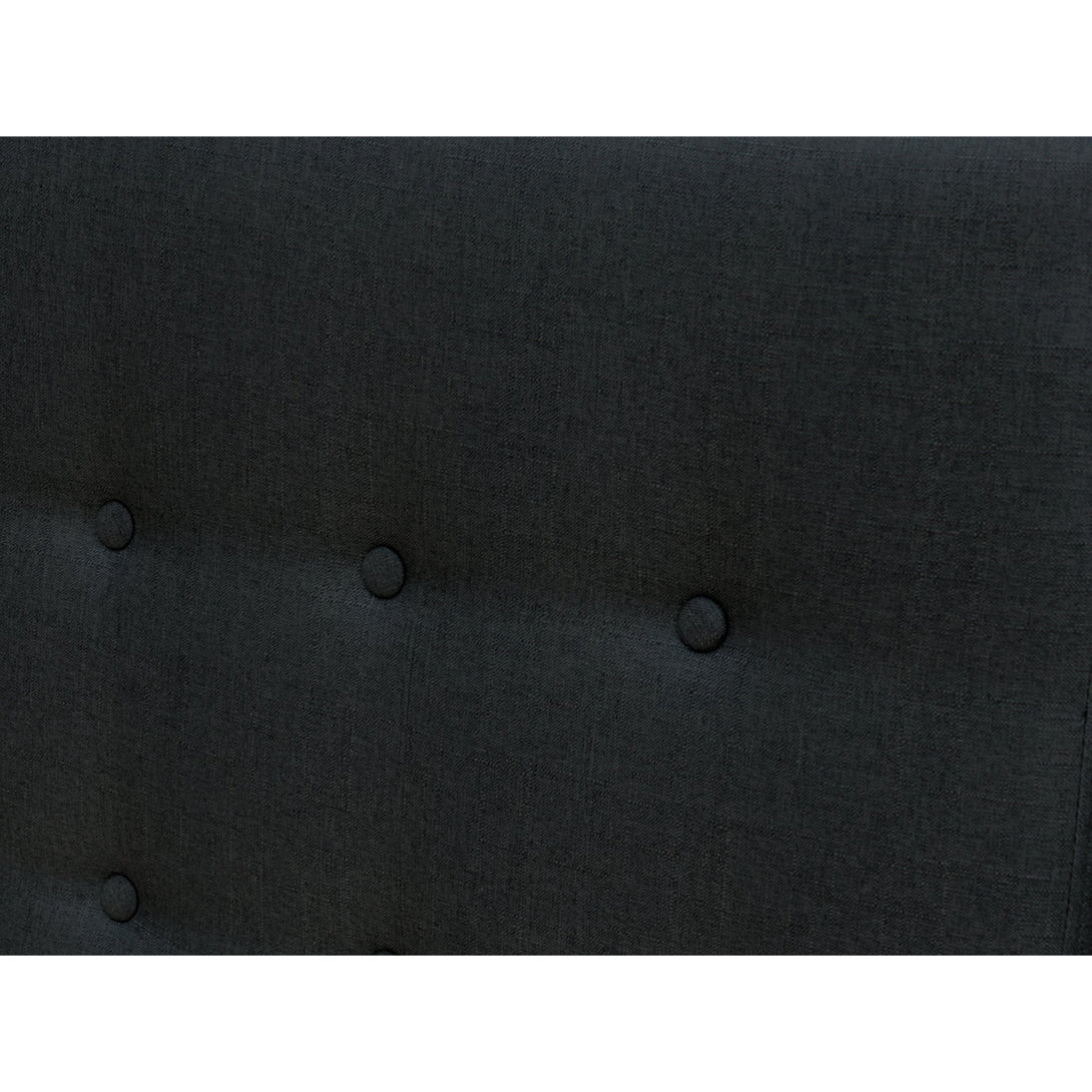 Susan King Single Fabric Upholstered Headboard - Black