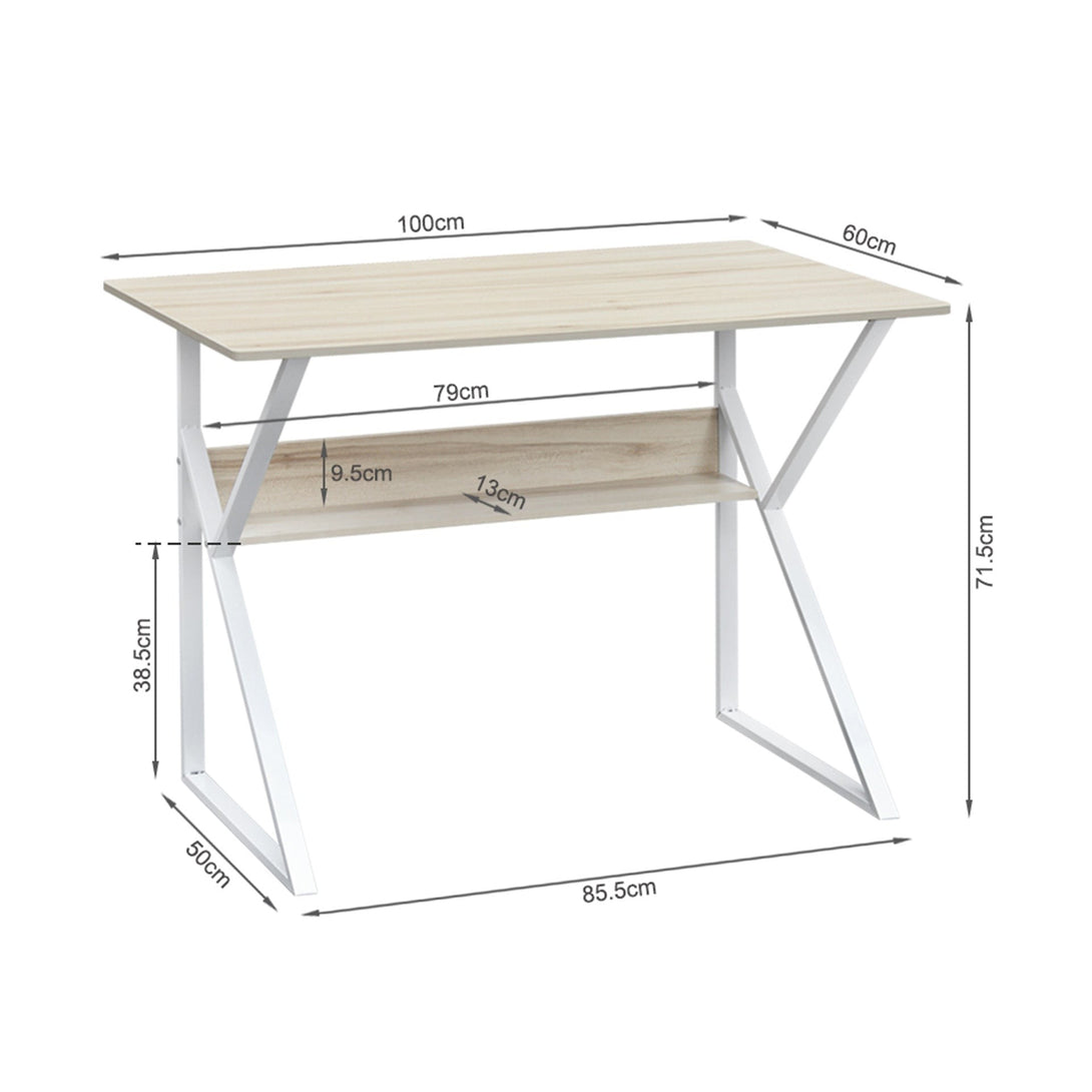 Yael 100cm Computer Desk - Maple