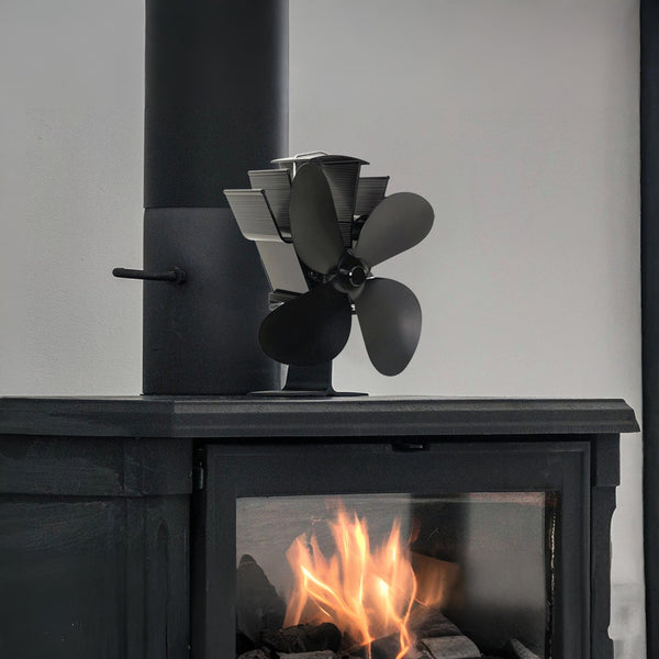 Heat Powered Stove Fan 4 Blades