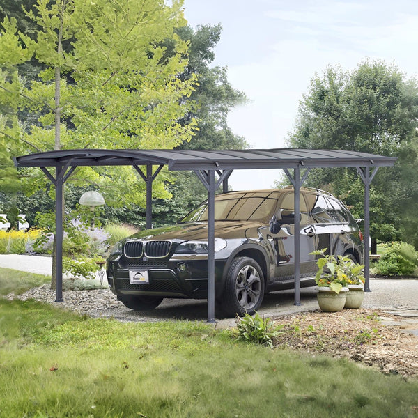 Toughout Patio Carport Canopy Curved Roof 5.06m x 3m
