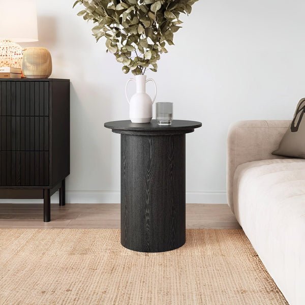 Adley Round Coffee Table 45cm - Black