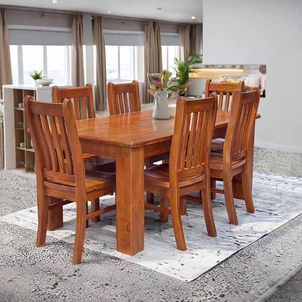 Woodstone Solid NZ Pine Dining Chair - Set of two - Rustic