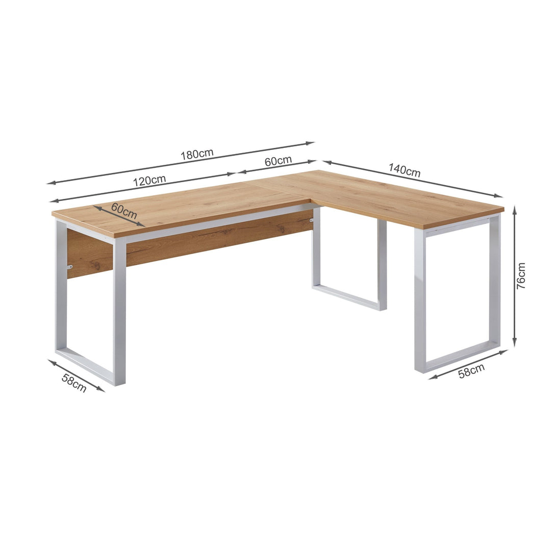Nakia Computer Corner Desk - Oak