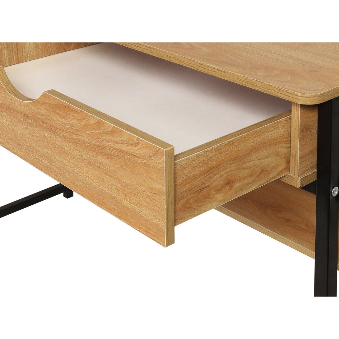Siya 120cm Computer Study Desk with Drawers - Walnut