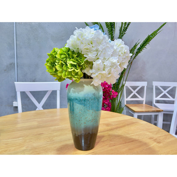Cleo Glazed Ceramic Vase Green - Medium