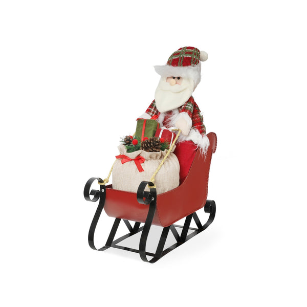 Christmas Decoration Santa on Sleigh with Gifts XL