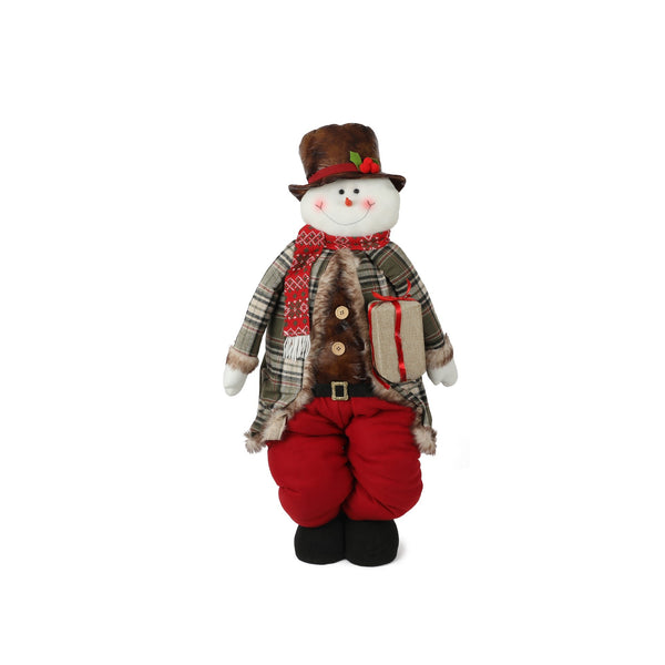 Christmas Decoration Extendable Snowman with Gifts to 140cm