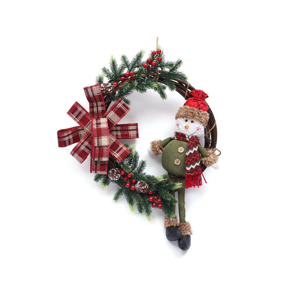 Christmas Decoration Christmas Wreath Snowman 60cm